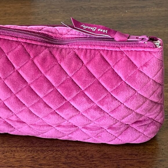 Vera Bradley | Majestic Magenta Velvet Zip Travel Compact Organizer - Picture 4 of 7